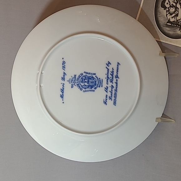 Bareuther Muttertag 1970 Mother's Day Porcelain Plate - Picture 4 of 7